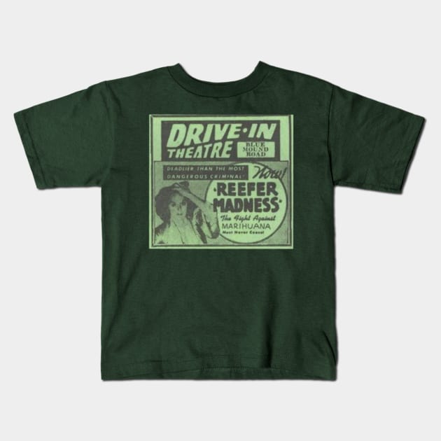 Reefer Madness Kids T-Shirt by TristanYonce